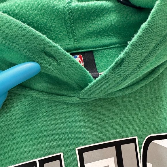 NBA Mens‎ Boston Celtics Green Sweatshirt Hoodie Pullover XL Front Pocket - Picture 9 of 12